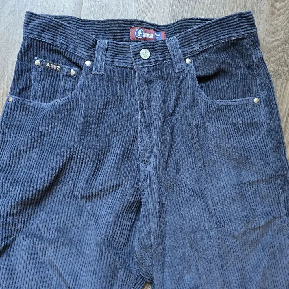Vintage Arizona Jean Co Corduroy Pants Mens 32x30* Baggy Fit Blue '99 Y2K Grunge